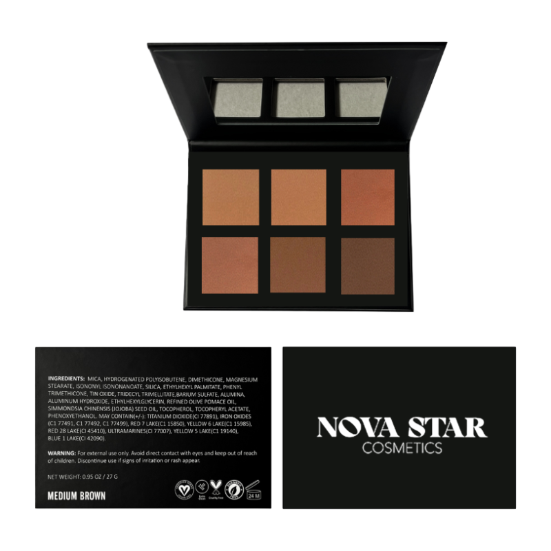 Contour Bronzing Pallet-Medium Brown